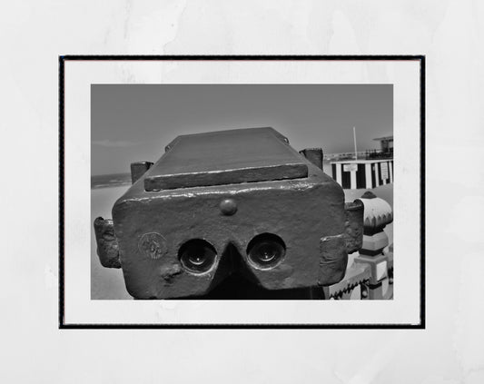 Margate Beach Hut Black And White Photography Print British Seaside Wall Art