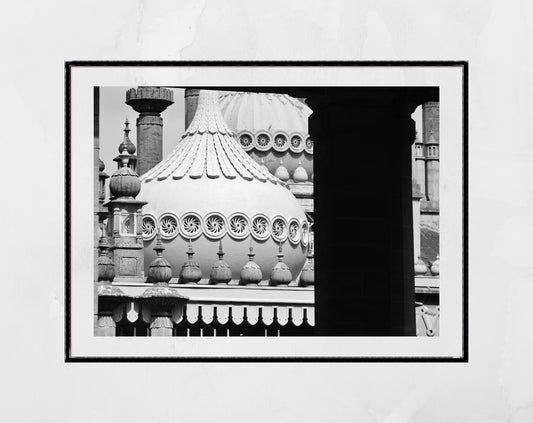 Brighton Royal Pavilion Black And White Photography Wall Art