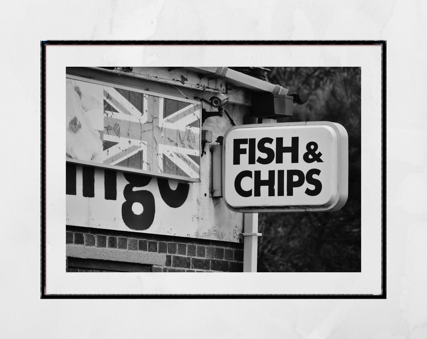 Fish And Chips Black And White Print Folkestone Photography