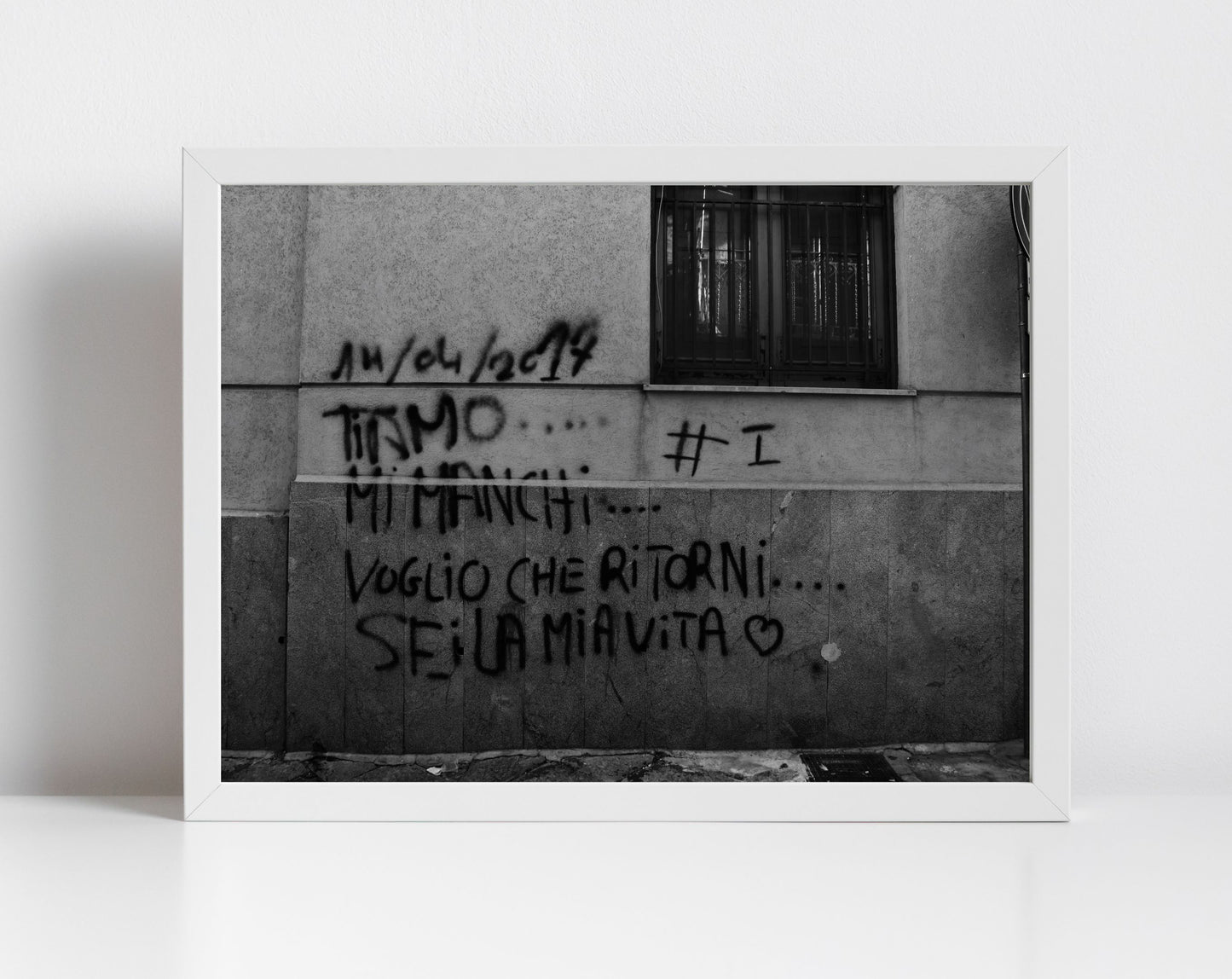 Italian Wall Art Palermo Sicily Black And White Print