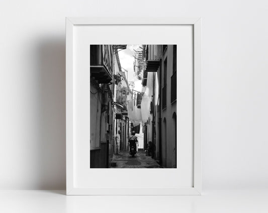 Palermo Sicily Black And White Print Italy Wall Art Fine Art Photography