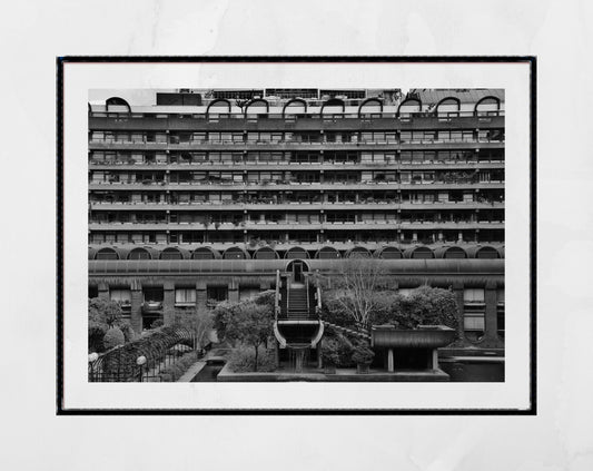 Barbican Black And White Photography Brutalist Poster