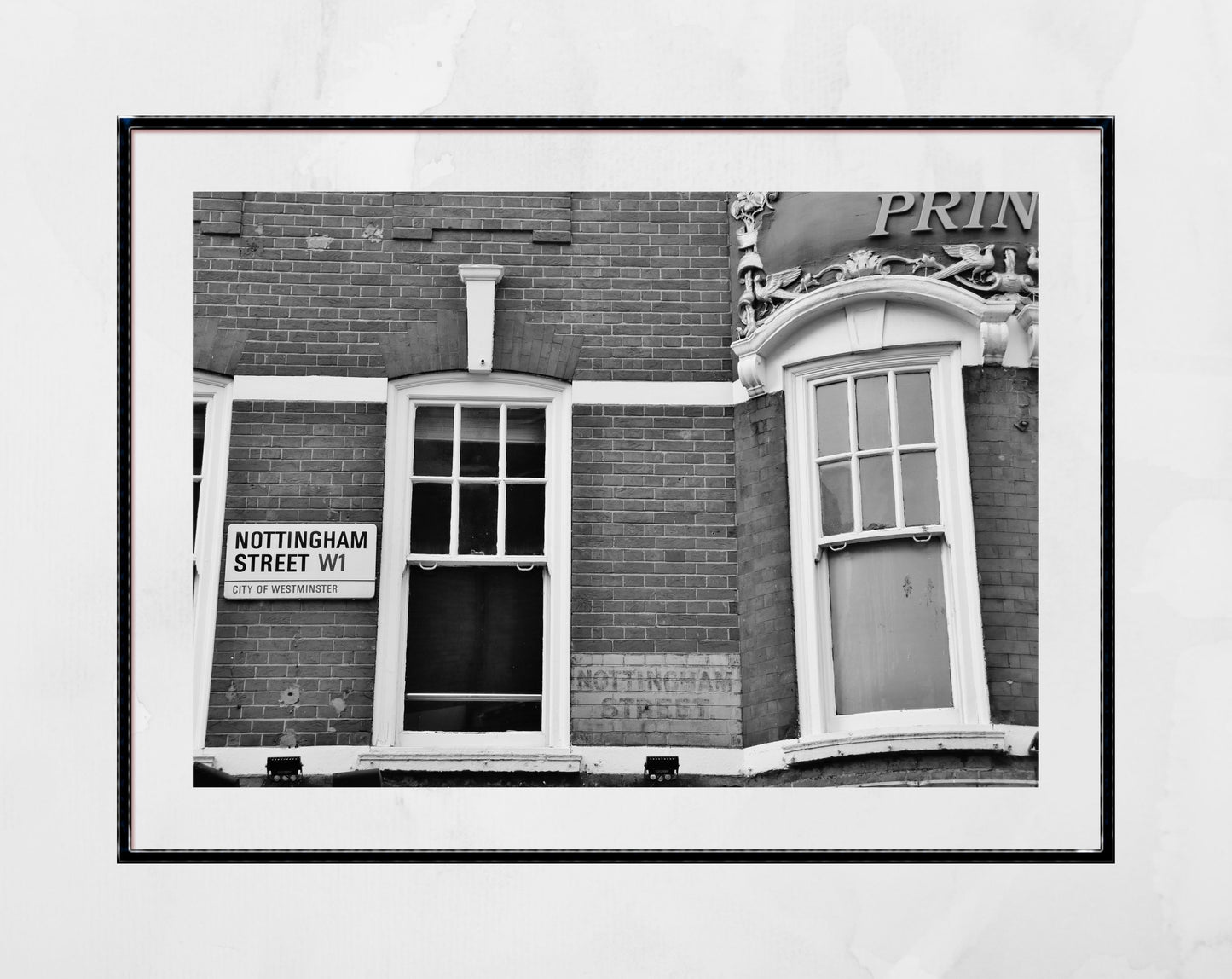 Marylebone London Street Black And White Photography Print