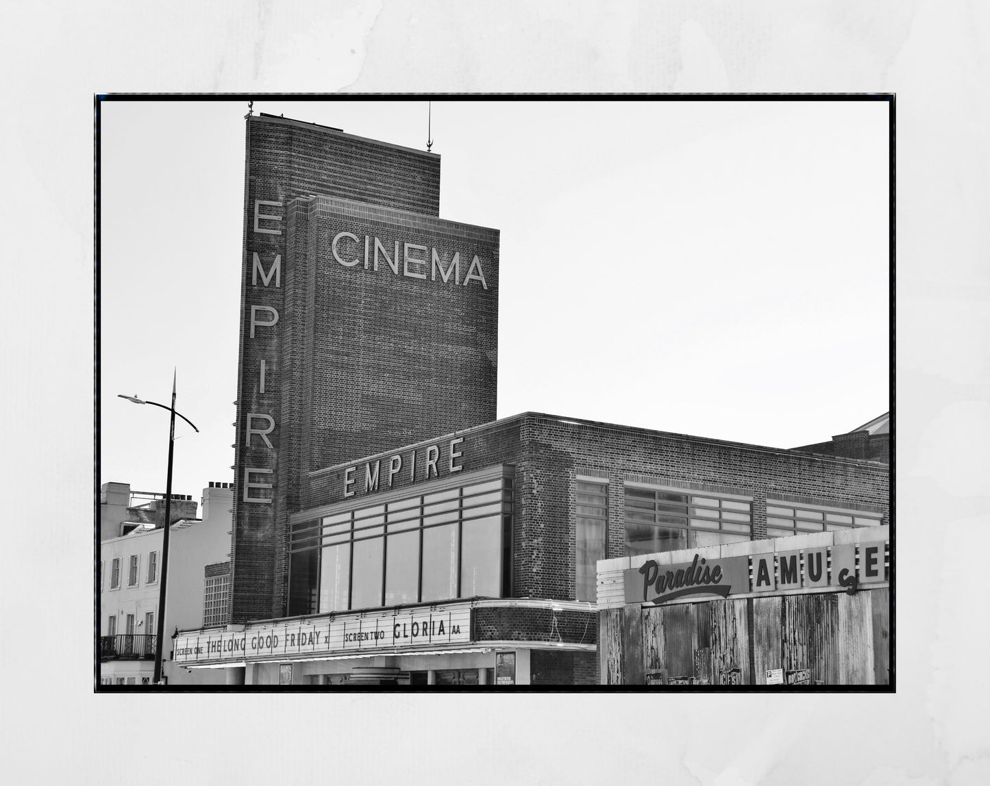 Margate Empire Black And White Photography Poster