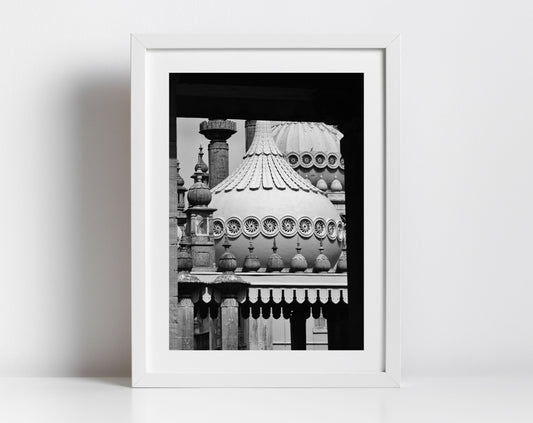 Brighton Royal Pavilion Black And White Photography Poster