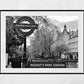London Underground Poster Regent Park's Station Black And White Print