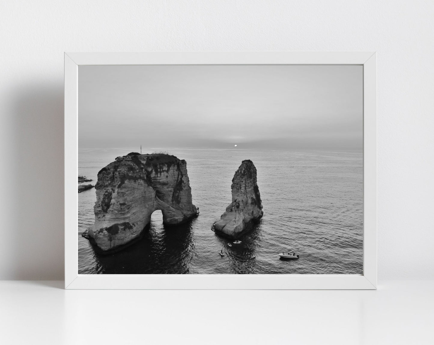 Beirut Lebanon Photography Print Pigeon Rocks Raouche Wall Art