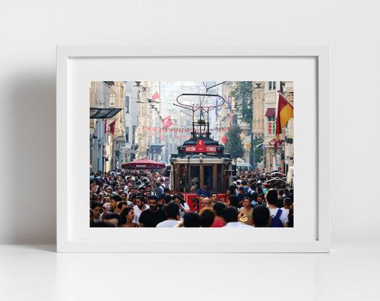 Istanbul Taksim Tram  Street Photography Print Wall Art