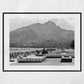 Palermo Waterfront Black And White Photography Print
