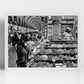 Turkey Istanbul Spice Bazaar Black And White Photography Print