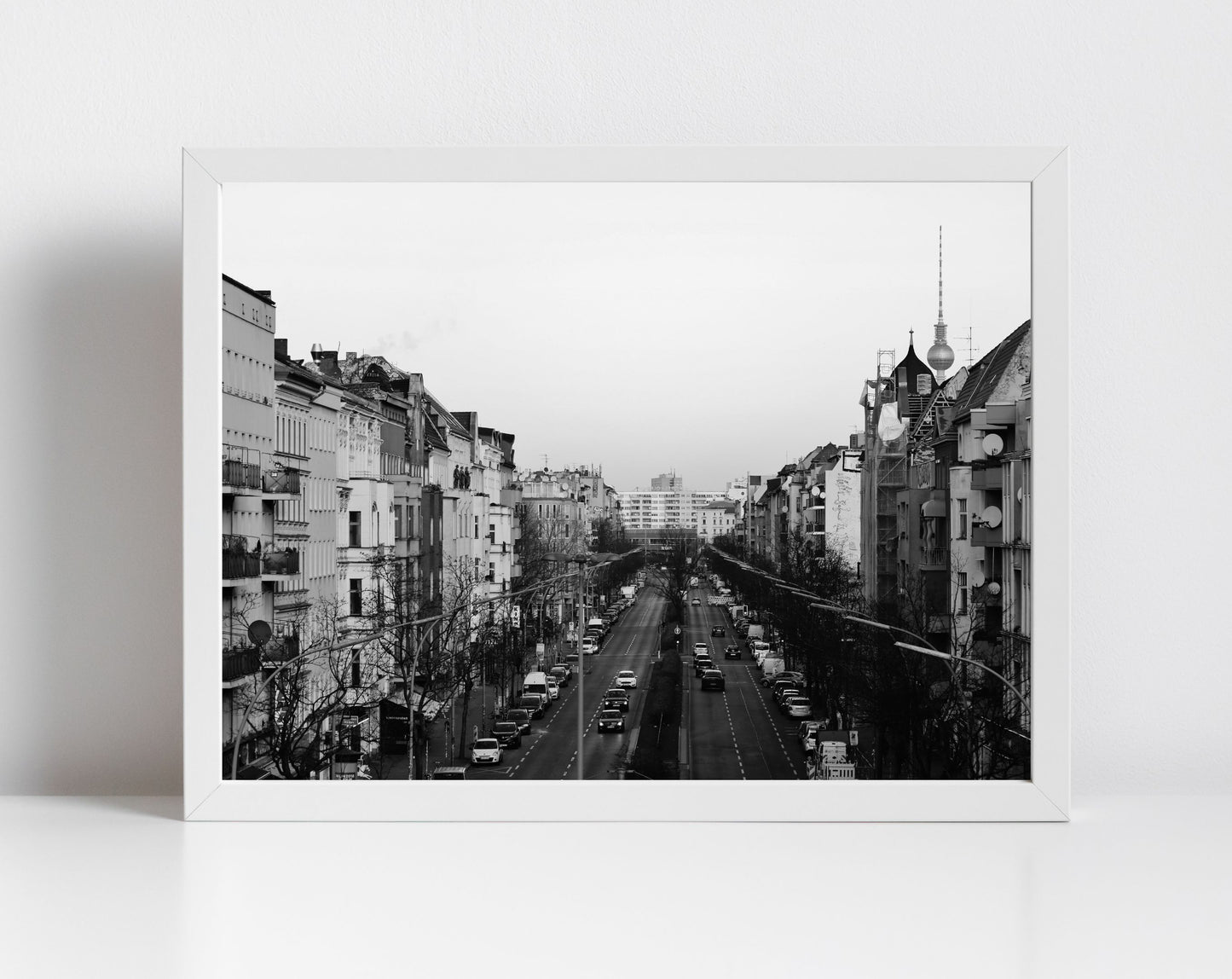 Berlin Neukölln Black And White Photography Print Poster