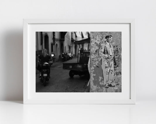 Palermo Sicily Black And White Photography Print Italy Wall Art