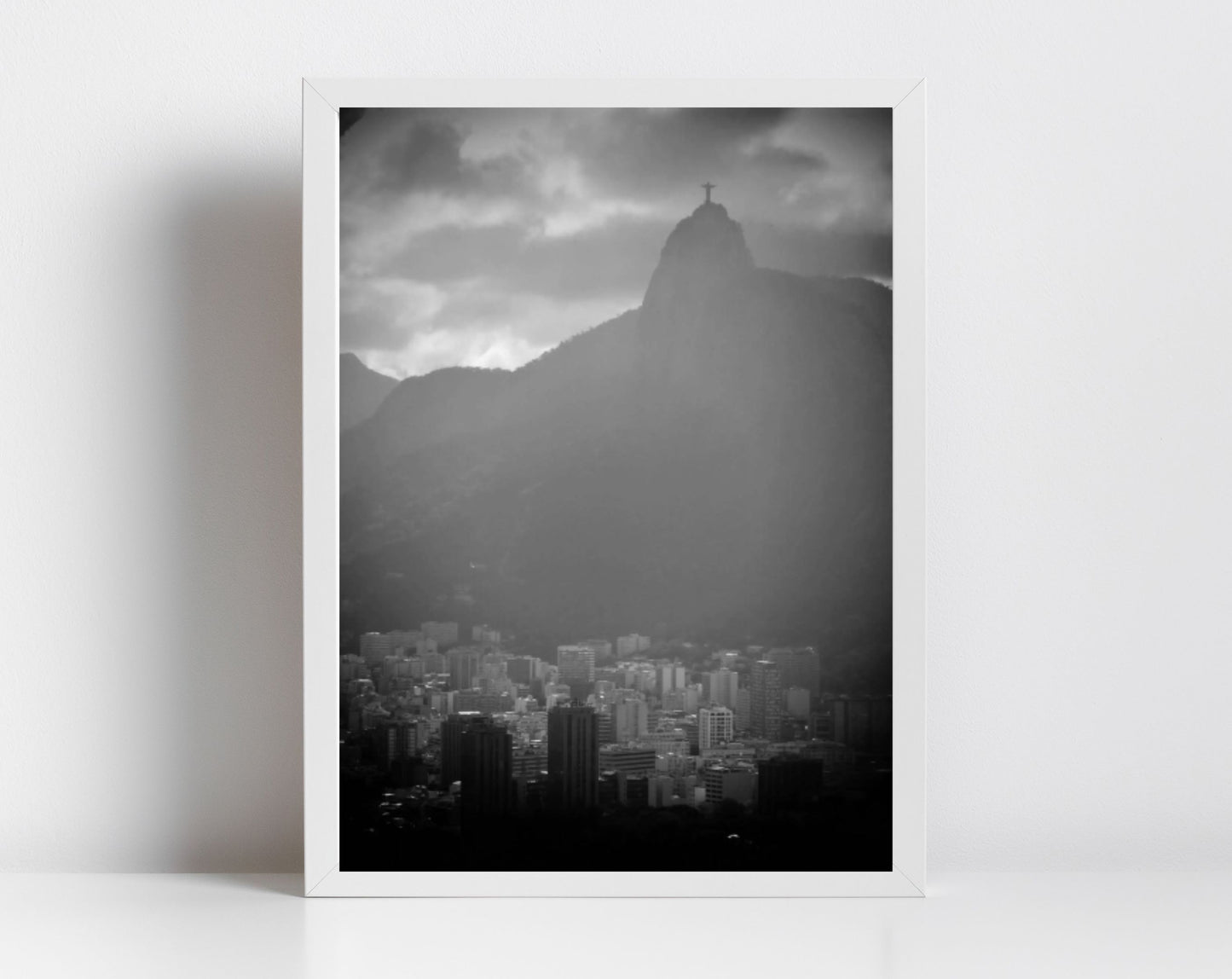 Rio De Janeiro Print Christ The Redeemer Brazil Black And White Photography