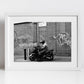 Brixton Print Black And White Street Photography Motorcyle Poster