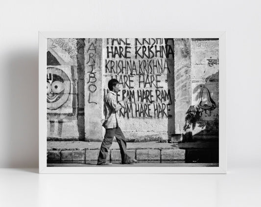 Hare Krishna India Photography Print Mumbai Wall Art