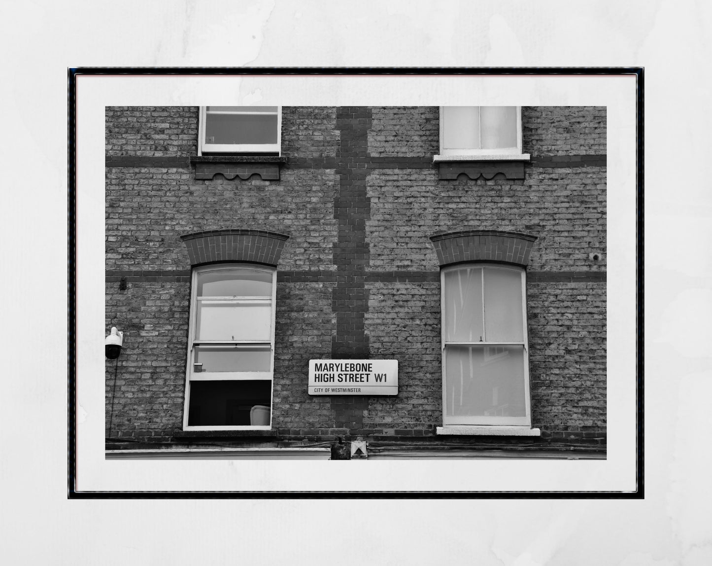 London Marylebone High Street Black And White Photography Print