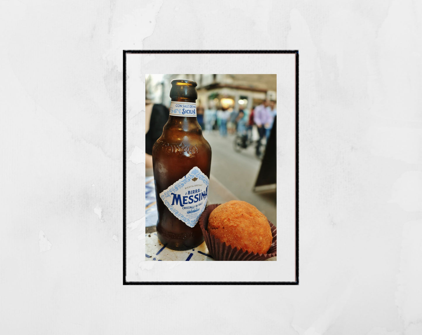 Birra Messina Arancini Sicilian Wall Art