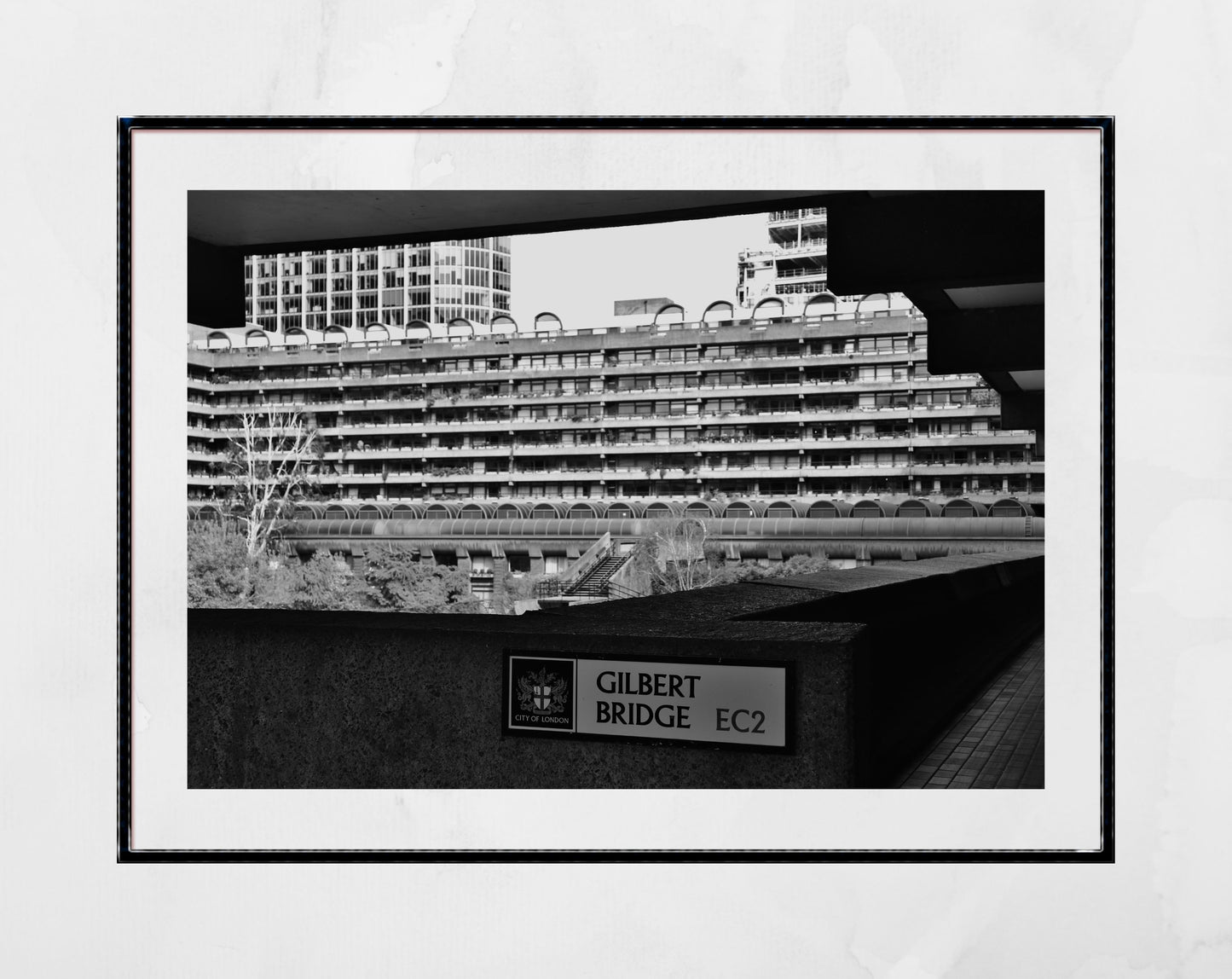 Barbican Black And White Poster Brutalist Wall Art