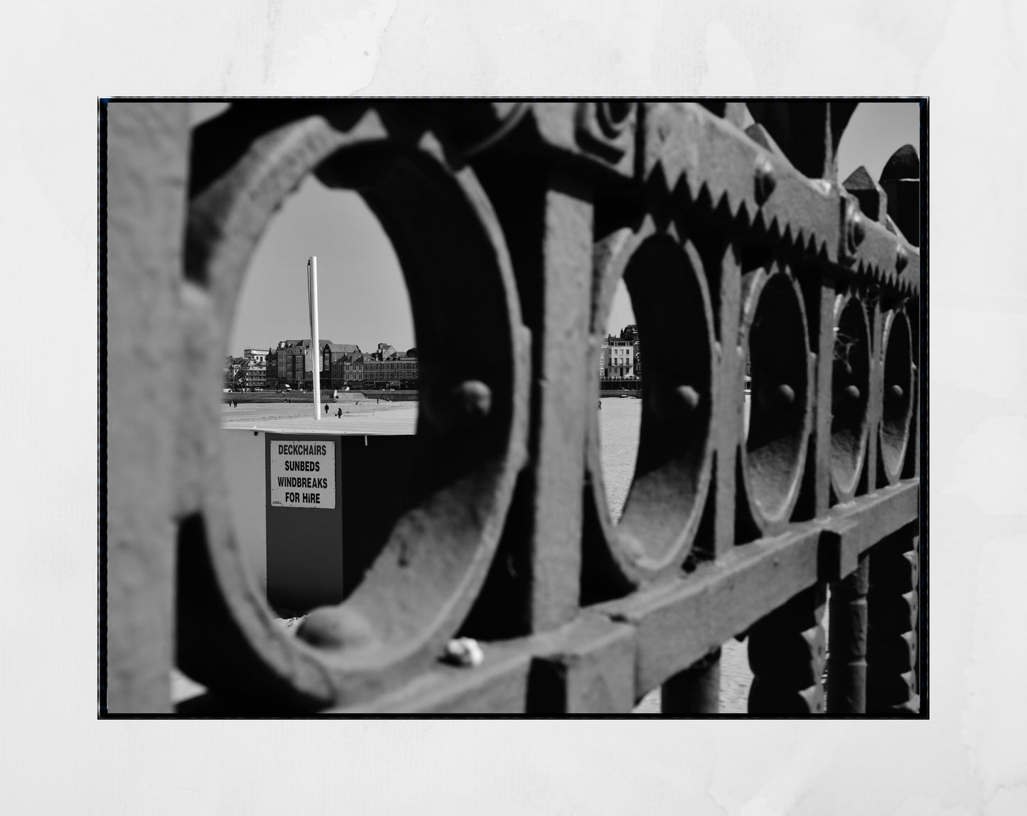 Margate Black And White Print British Seaside Poster