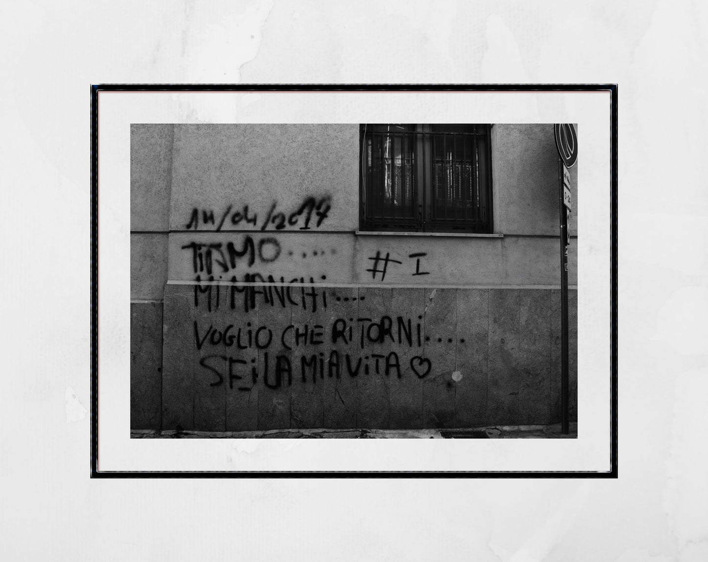 Italian Wall Art Palermo Sicily Black And White Print