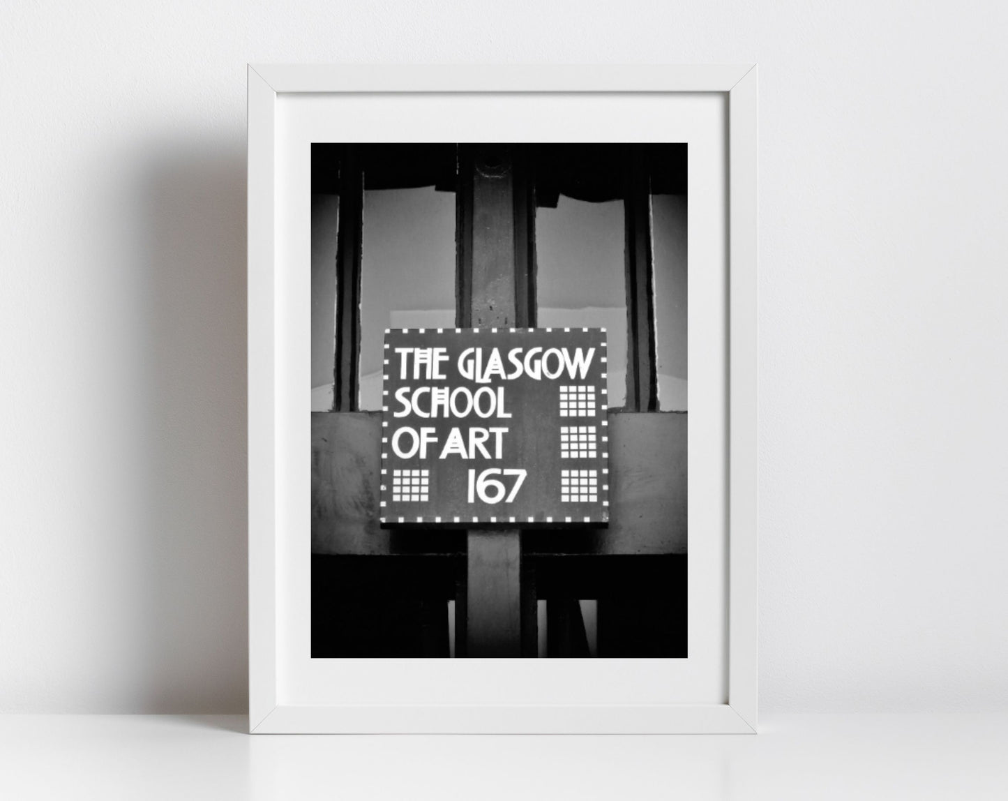 Charles Rennie Mackintosh Glasgow School Of Art Black And White Print
