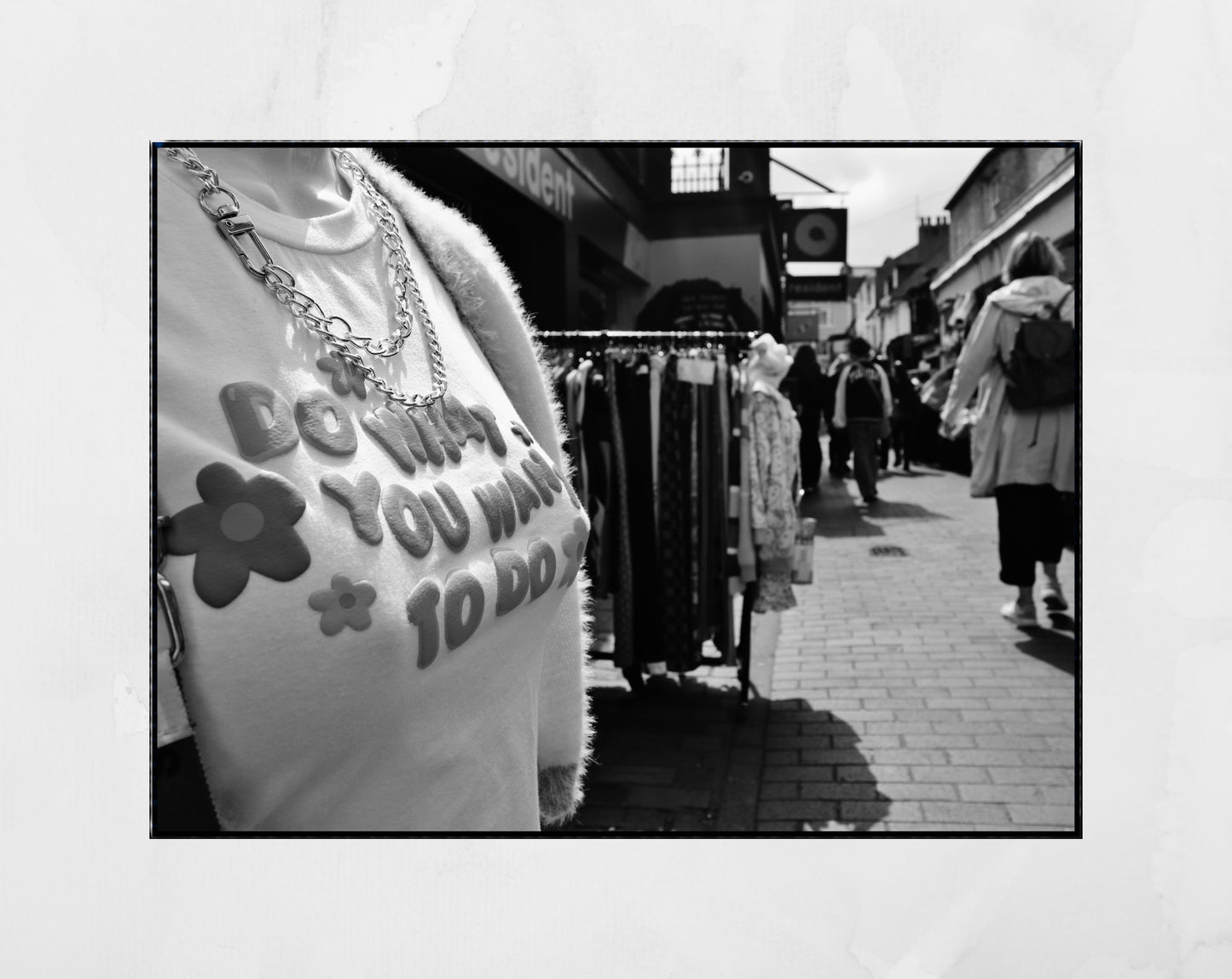 Flower Power Wall Print Brighton Black And White Photography