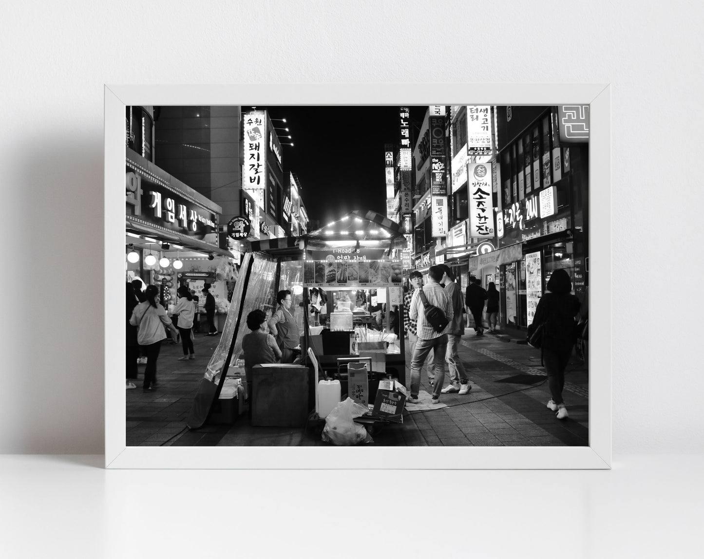 Suwon Korea Photography Black And White Print