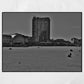 Margate Beach Black And White Print Brutalist Wall Art