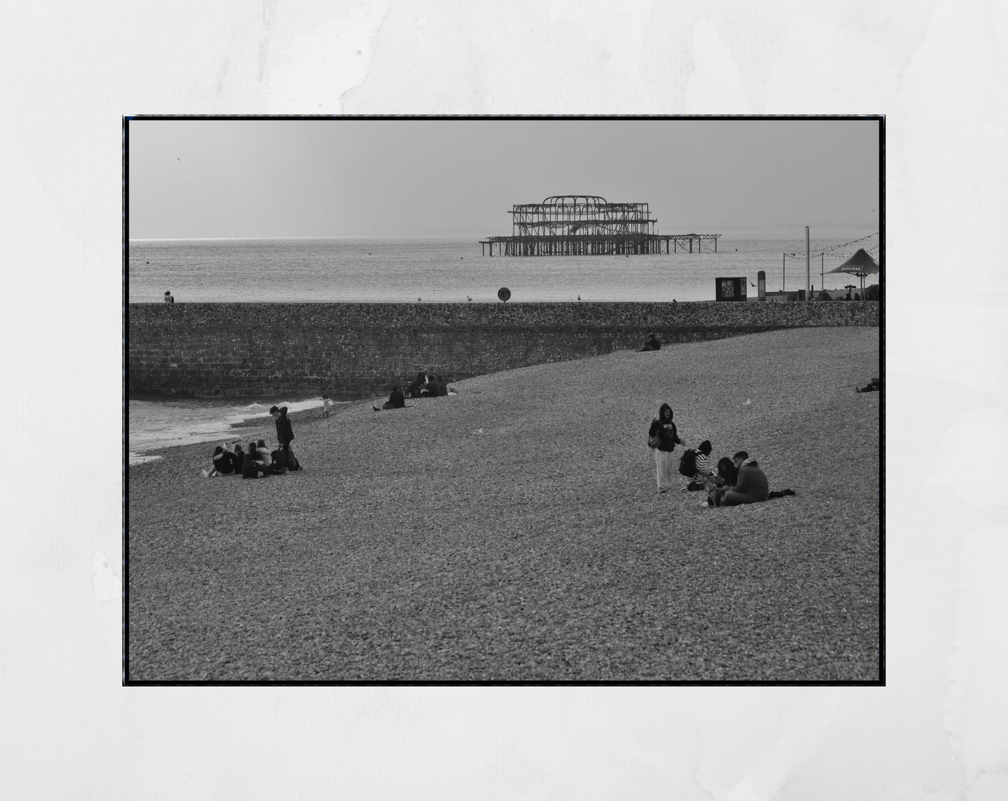 Brighton West Pier Black And White Photography Wall Art