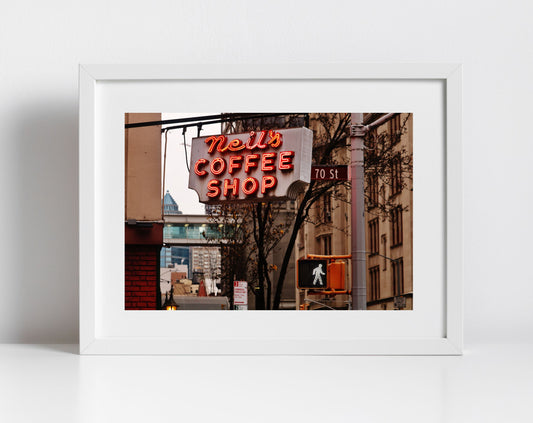 Neil's Coffee Shop New York Photography Upper East Side Print