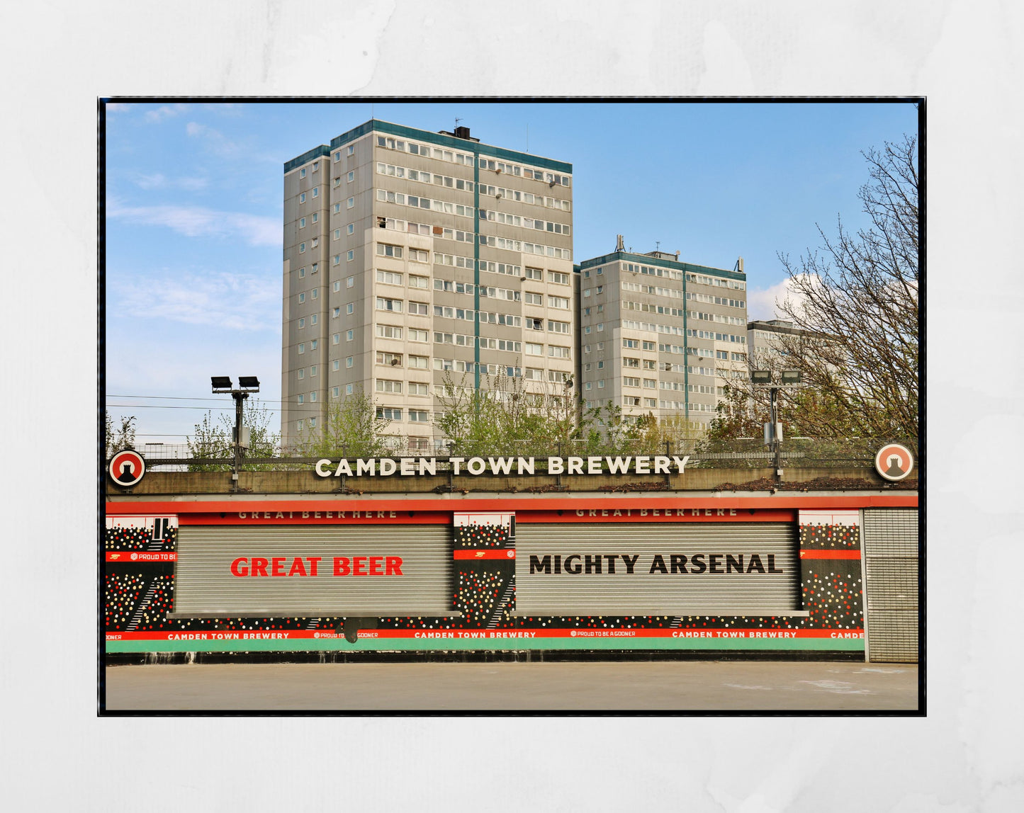 London Street Photography Print Arsenal Poster