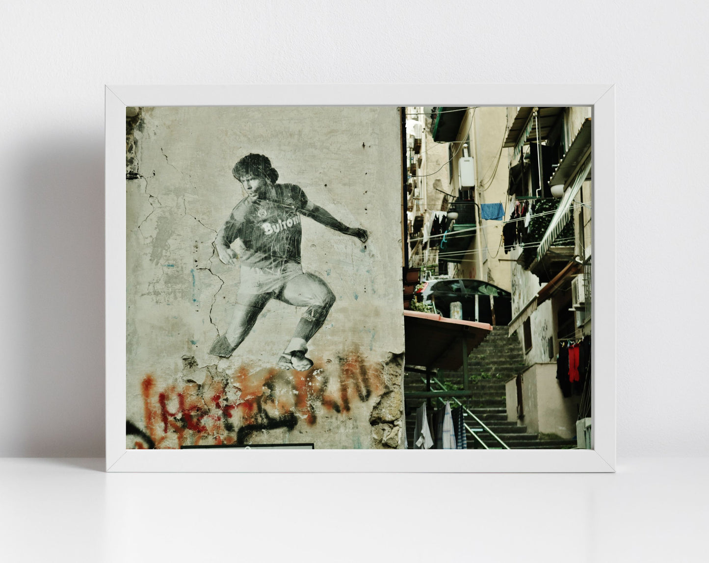 Diego Maradona Napoli Print Poster Naples Italy Photography