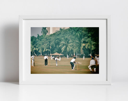 India Cricket Poster Mumbai Oval Maidan
