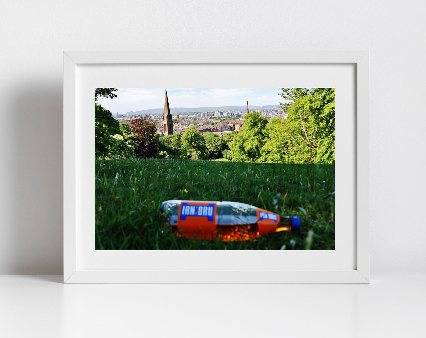 Glasgow Queen's Park Irn Bru Photography Poster