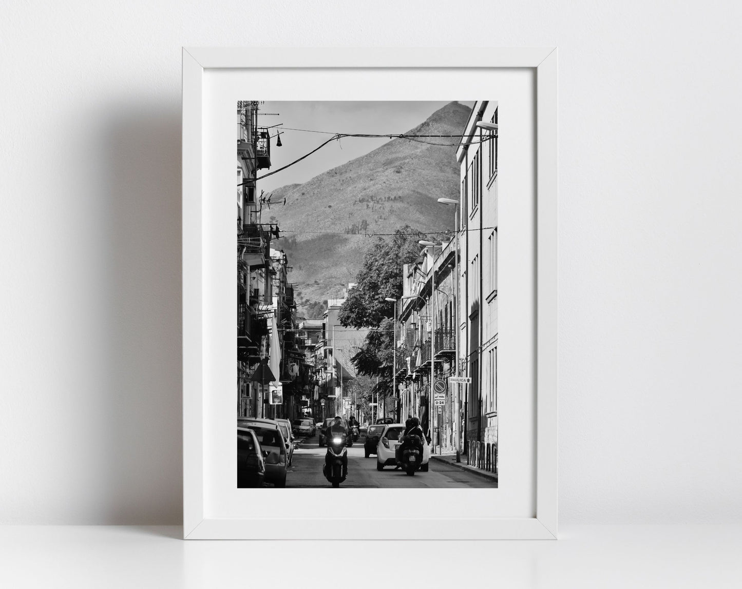 Palermo Sicily Print Black And White Street Photography