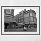 London Brixton Market Black And White Photography Print