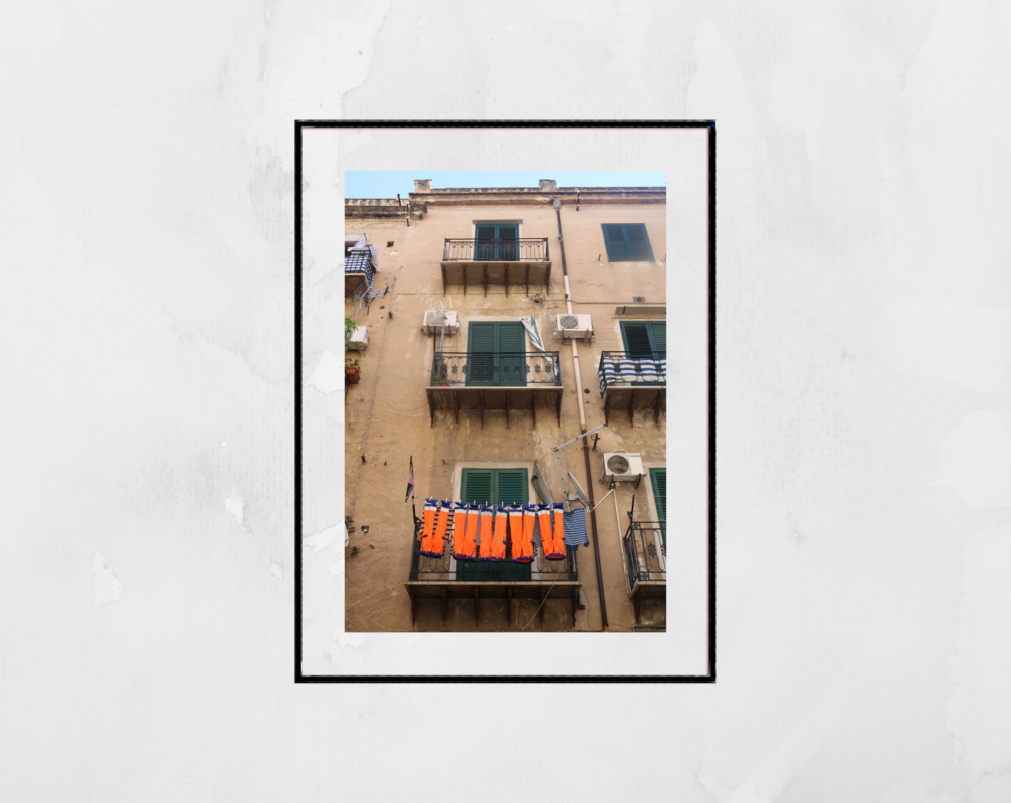 Palermo Sicily Art Print Street Photography Laundry Wall Decor
