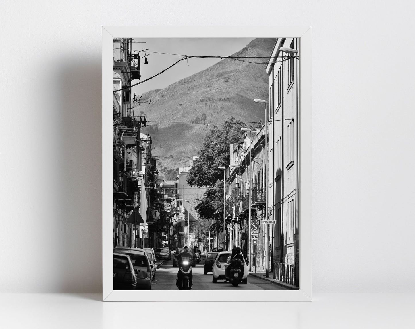 Palermo Sicily Print Black And White Street Photography