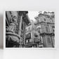 Four Corners Palermo Sicily Black And White Photography Art Print