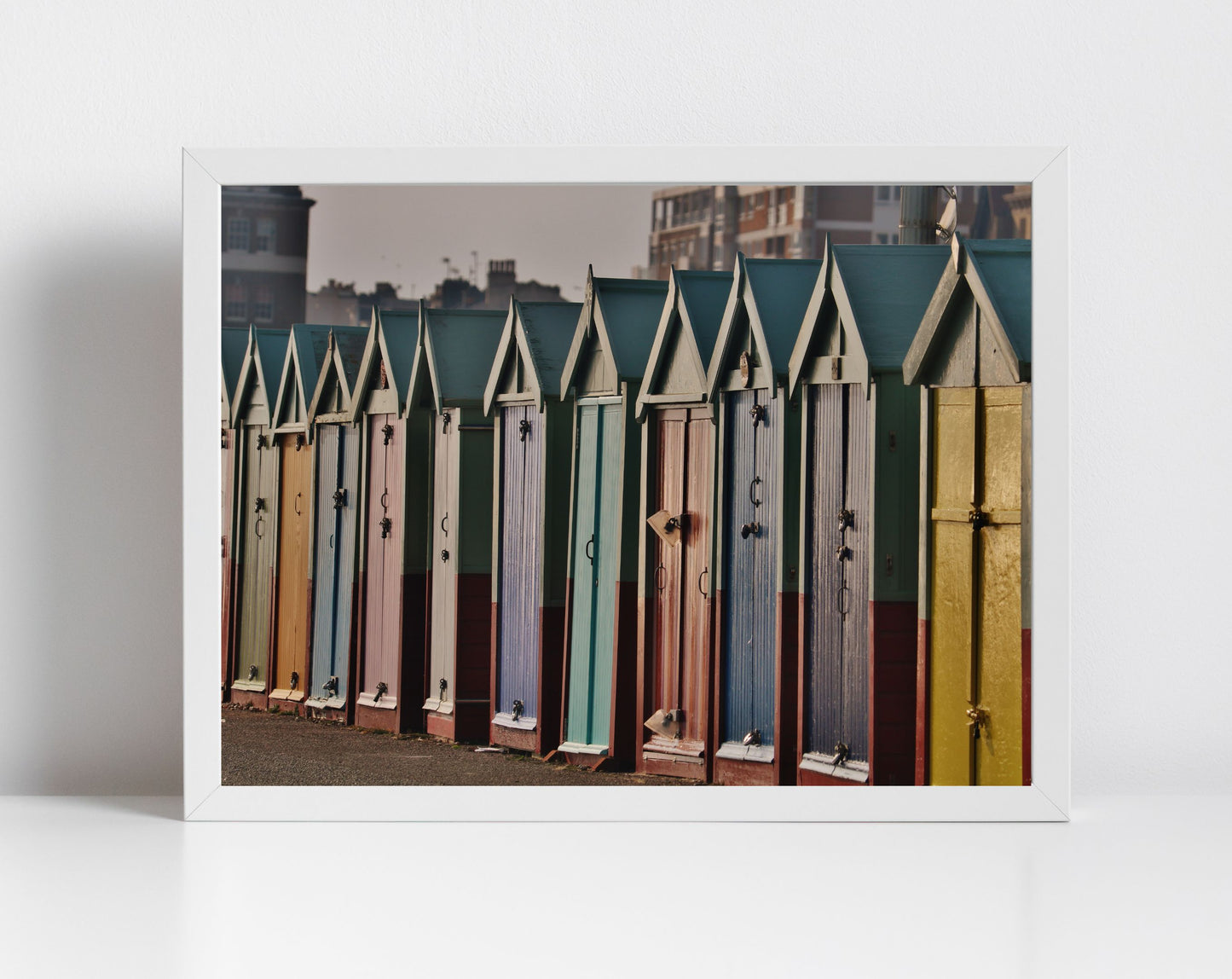 Brighton Print Hove Beach Huts Poster