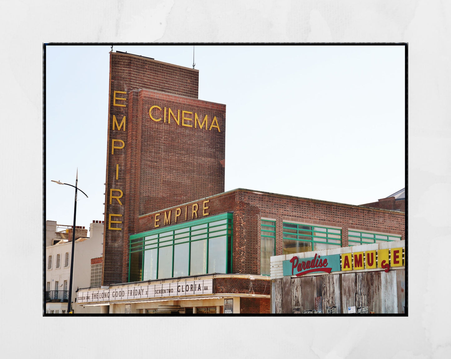 Margate Empire Black And White Photography Poster