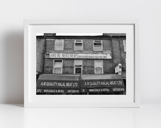 Brixton London Street Black And White Photography Print