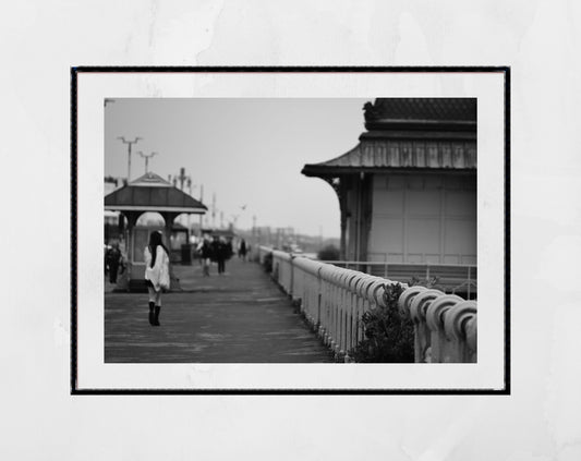 Street Black And White Photography Print Brighton Poster