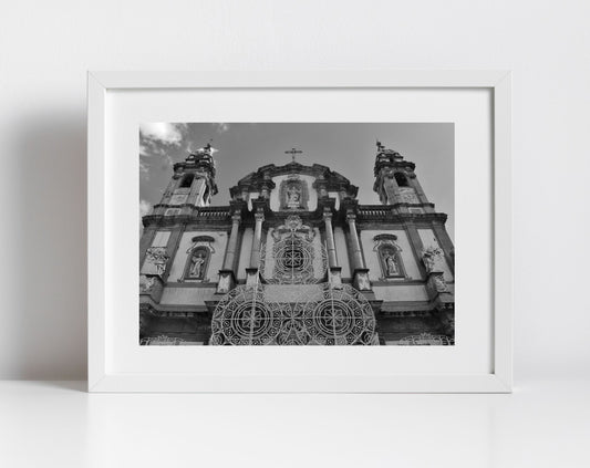 Palermo The Church and Oratory of San Domenico Black And White Photography Print