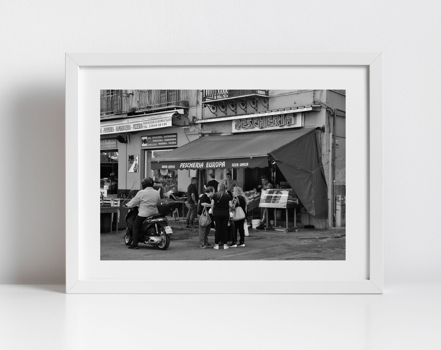 Palermo Sicily Print Black And White Street Fine Art Photography