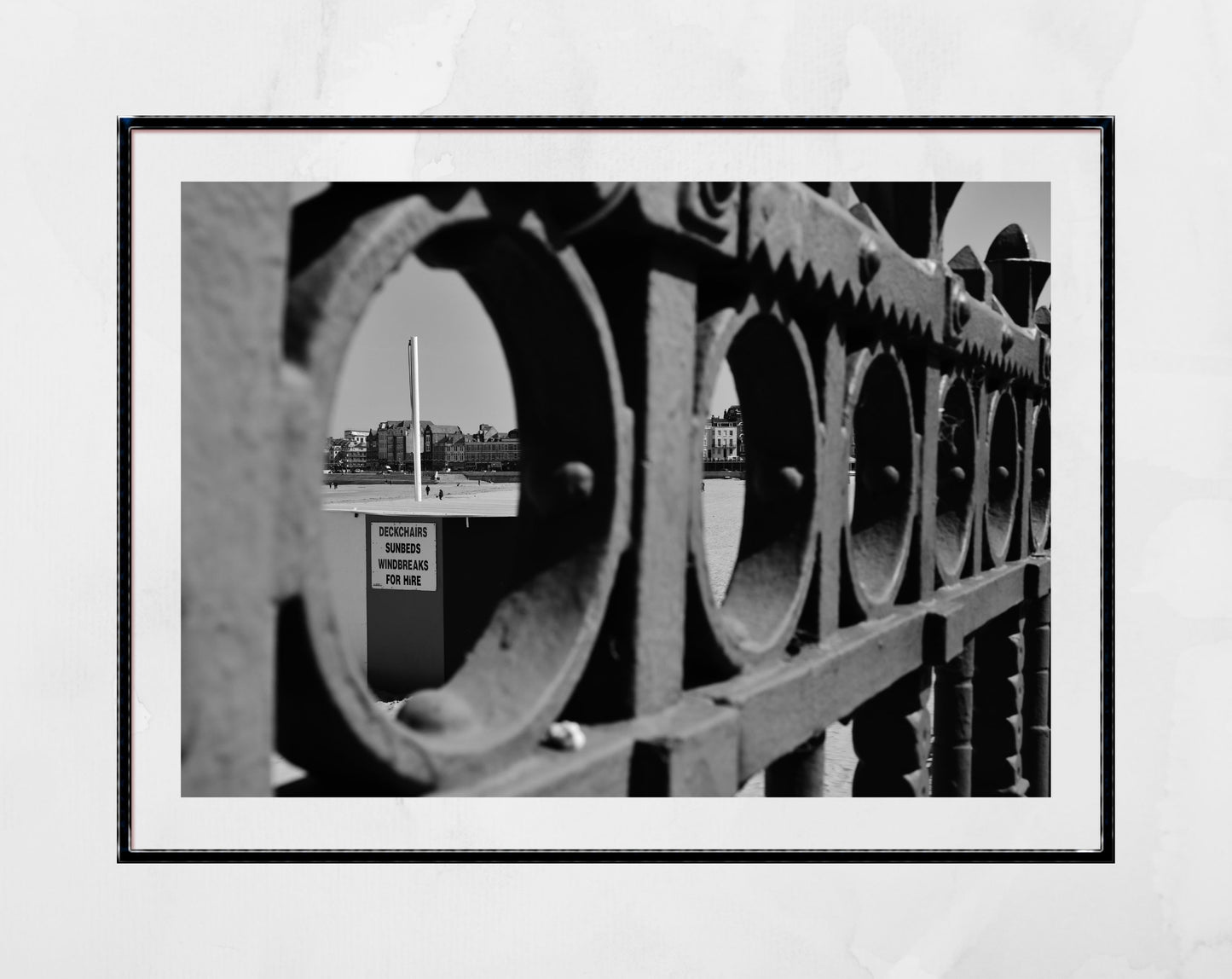 Margate Black And White Print British Seaside Poster