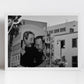 Giovanni Falcone And Paolo Borsellino Palermo Street Art Black And White Photography Print