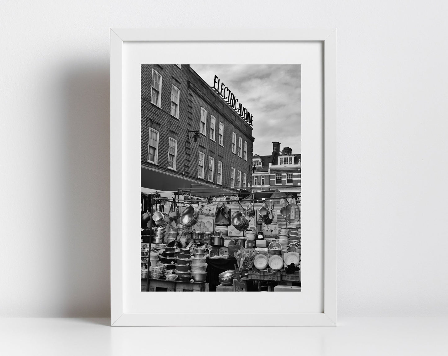 London Brixton Print Black And White Electric Avenue Street Photography