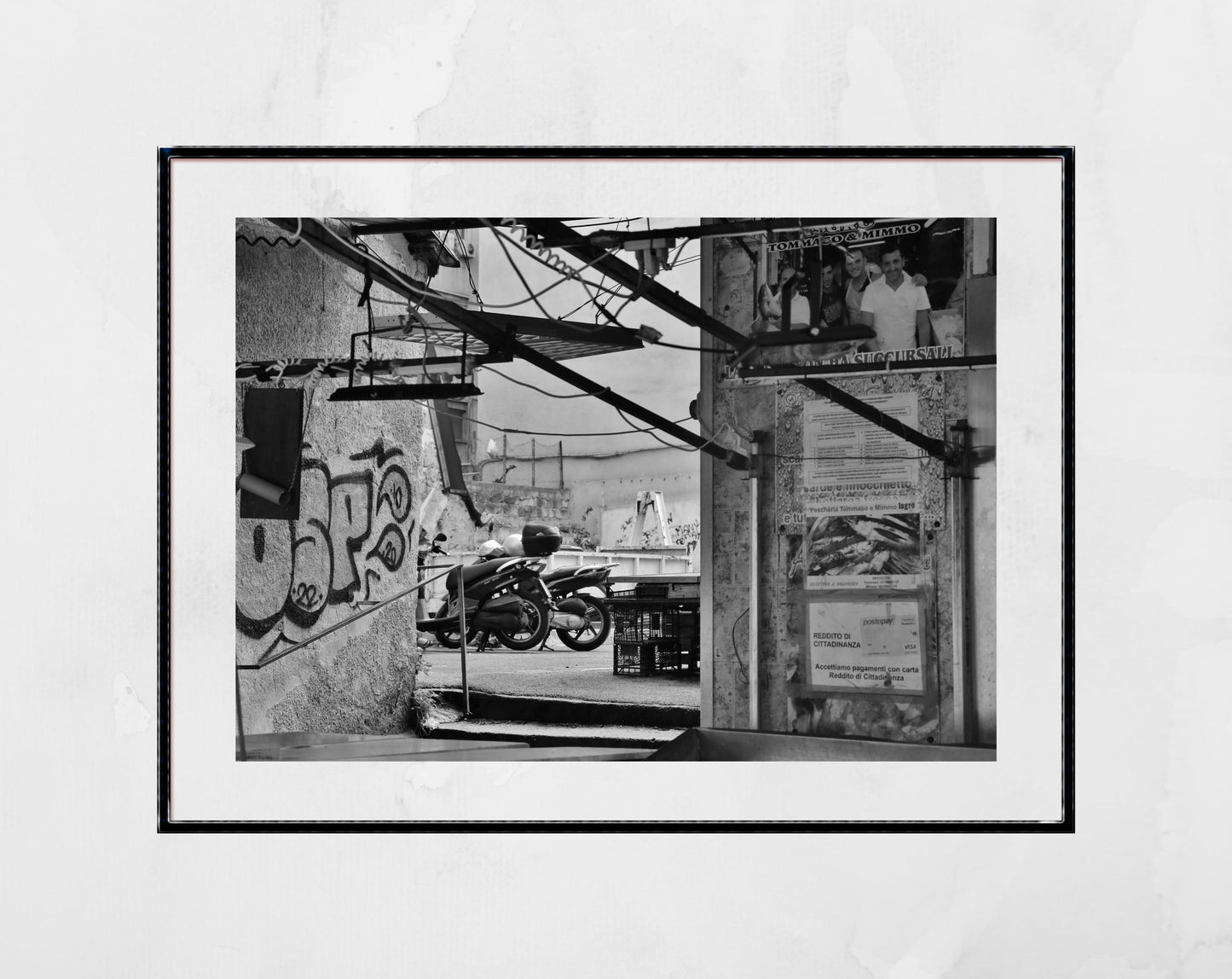 Palermo Sicily Wall Art Black And White Street Fine Art Photography