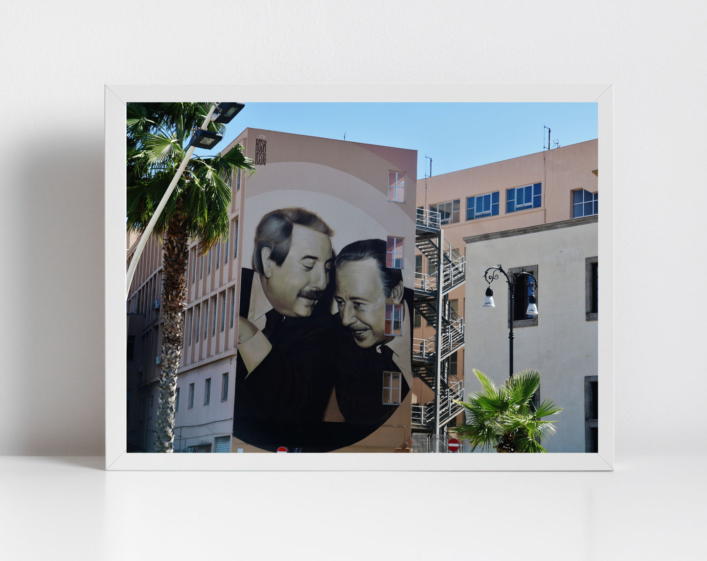 Giovanni Falcone And Paolo Borsellino Palermo Street Art Photography Print